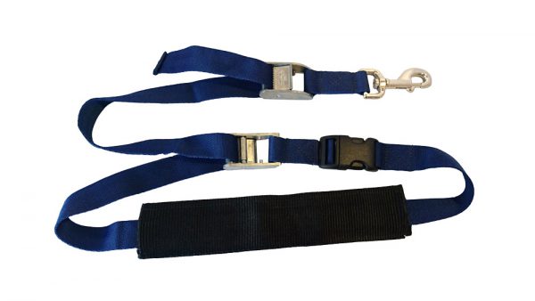 Deluxe Height Adjustable Dog Control Strap - Blue