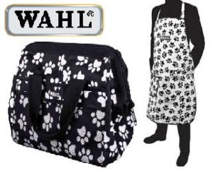 Wahl Paw Print Dog Grooming Tool Organiser Bag & Apron Gift Set