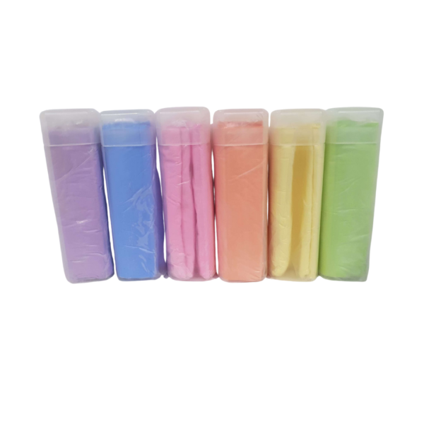 Tube Towel Colour Range, in plastic tubes