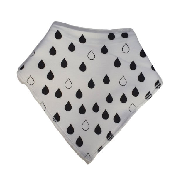 White Doggy Bandanna with water drops