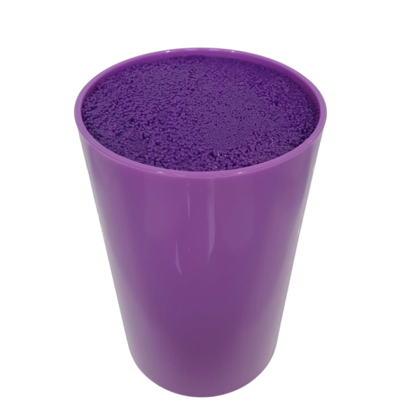 Scissor Pot Solid Purple Top View
