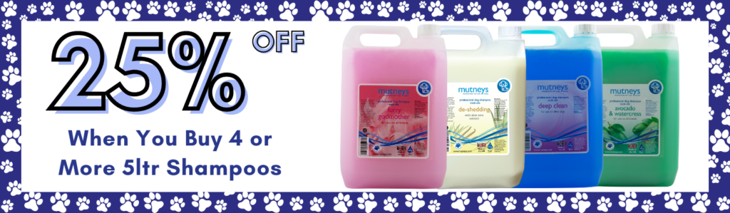 25% Off When You Buy 4 or More 5ltr Shampoo Mutneys